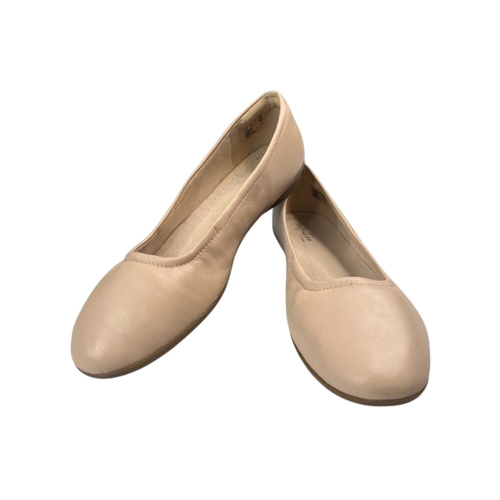 Ballet Flat Size 10 Clarks Collection Gracelin Vail Blush Neutral Slip-On Shoes